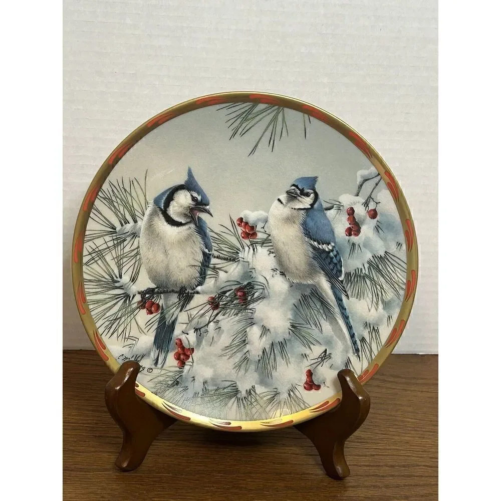 Set of 7 Lenox by Catherine McClung Nature's Collage Bird Plates 8”